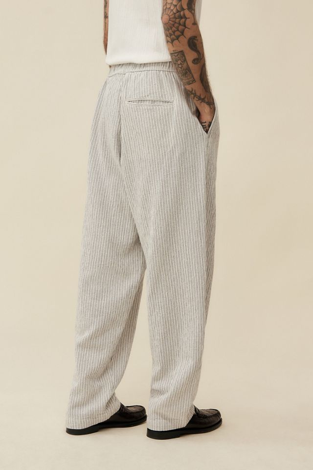 Alembika Pants - Stripe Flood Pants, Terra