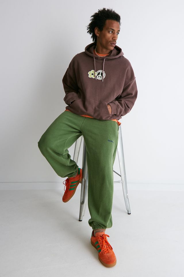 iets frans... Avocado Grün Überfärbte Jogginghose #3