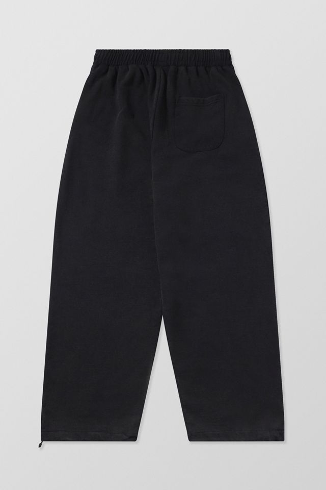 iets frans...Black Big Embroidered Joggers  #9