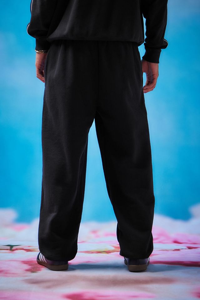 iets frans...Black Big Embroidered Joggers  #2