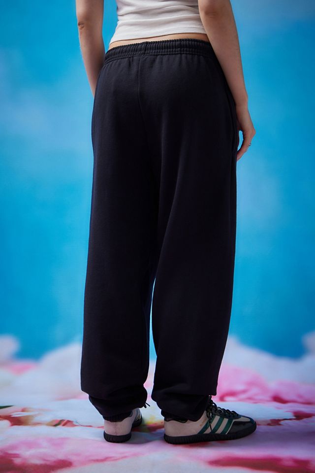 iets frans...Black Big Embroidered Joggers  #7