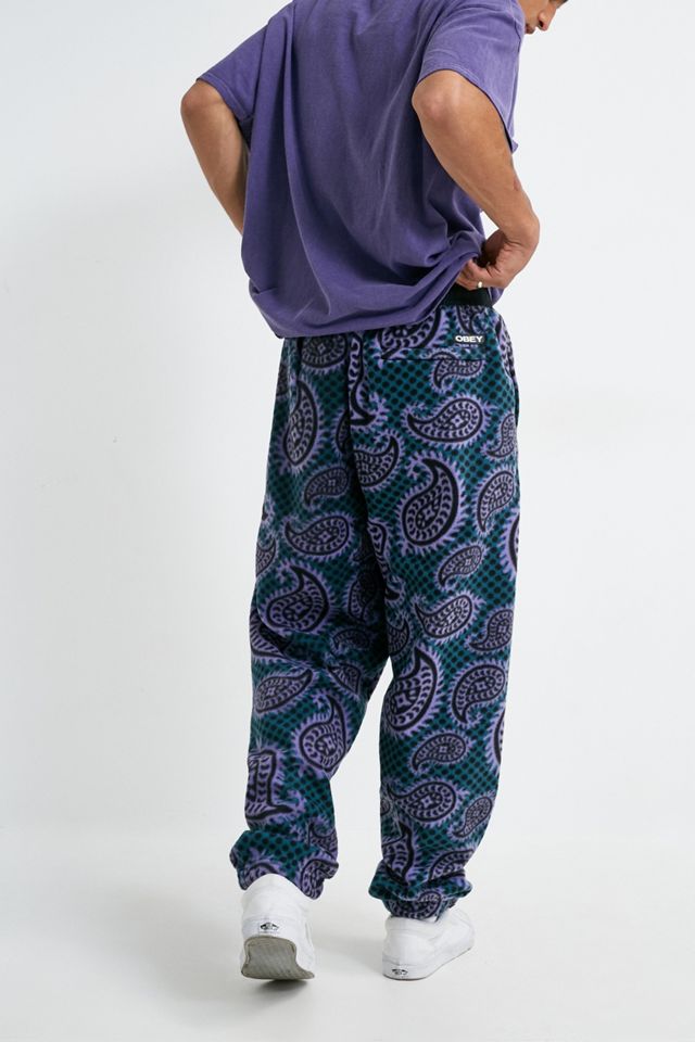 OBEY Easy Eisley Paisley Fleece Trousers #3