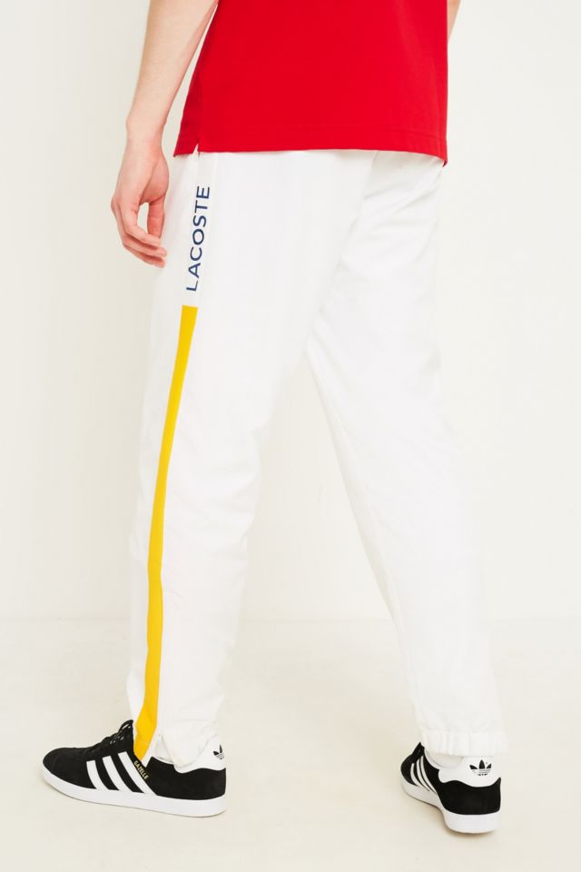 Lacoste Pantalon de surv tement blanc bandes Urban Outfitters FR