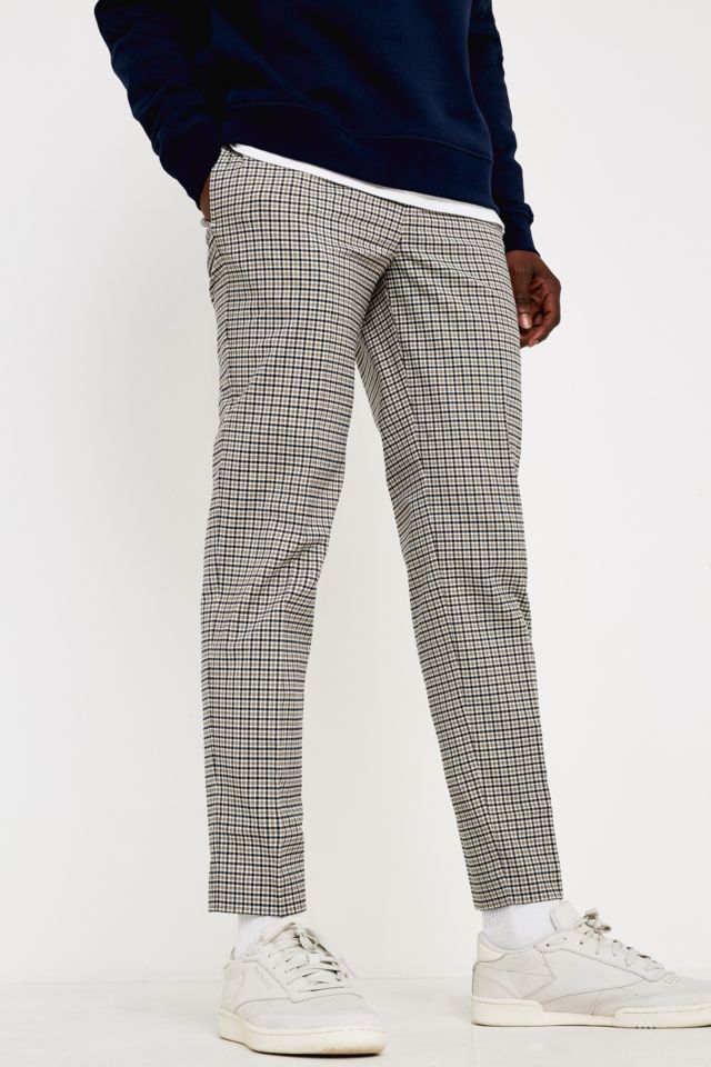 Lacoste live on sale sand checked trousers