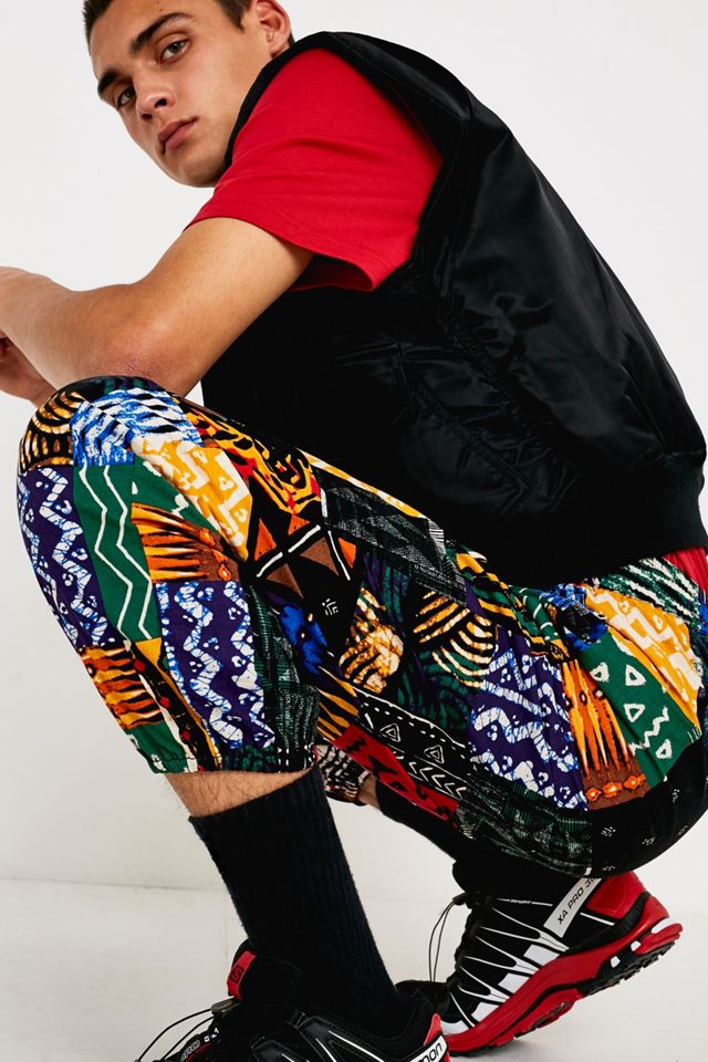 UO Xander Pantaloni patchwork stampa #3