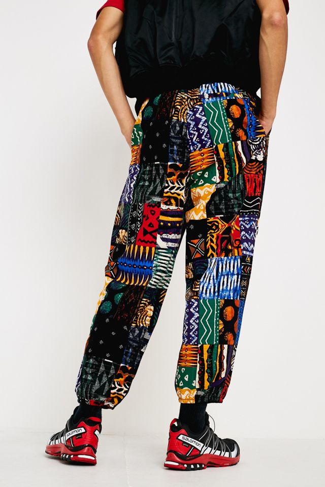 UO Xander Pantaloni patchwork stampa #4