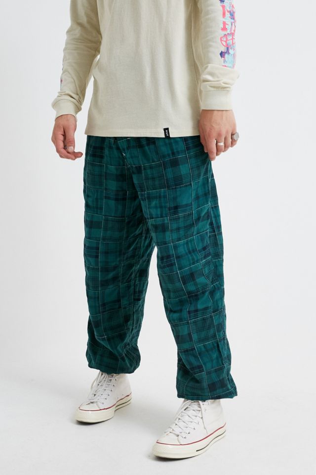 UO Xander Overdyed Patchwork Print Trousers #1