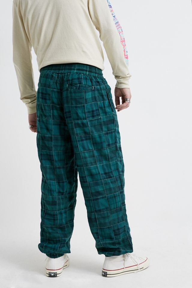 UO Xander Overdyed Patchwork Print Trousers #3