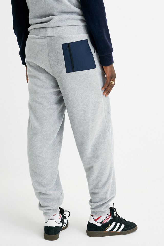 Sesso Skateboard Grigio Polar Fleece Cintura Joggers #1