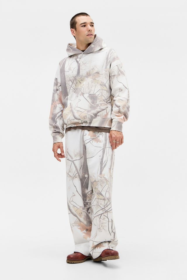 BDG White Zax Leaf Camo Joggers #1