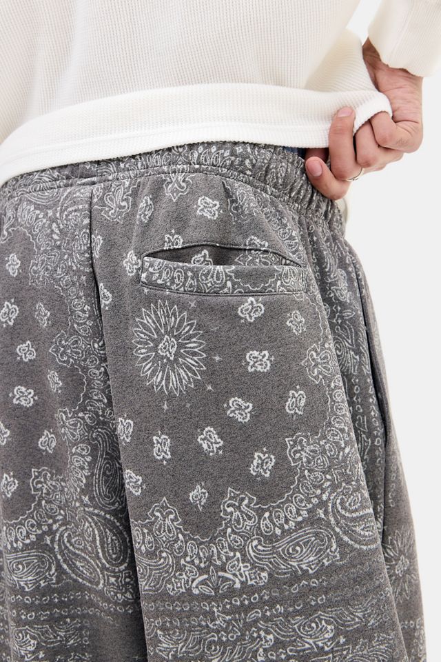 BDG Black Zax Paisley Joggers #2