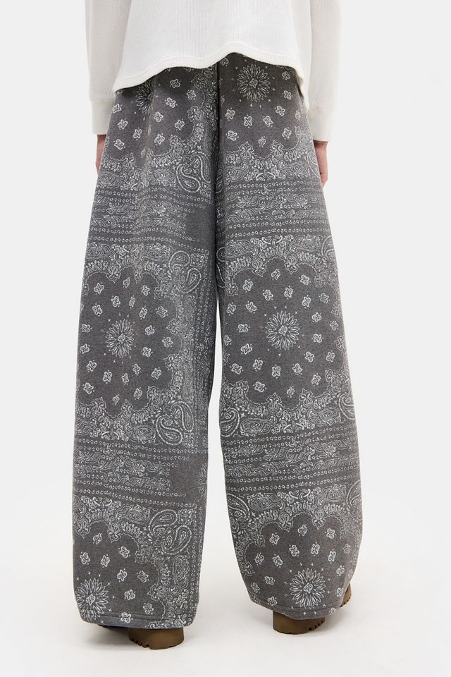 BDG Black Zax Paisley Joggers #3