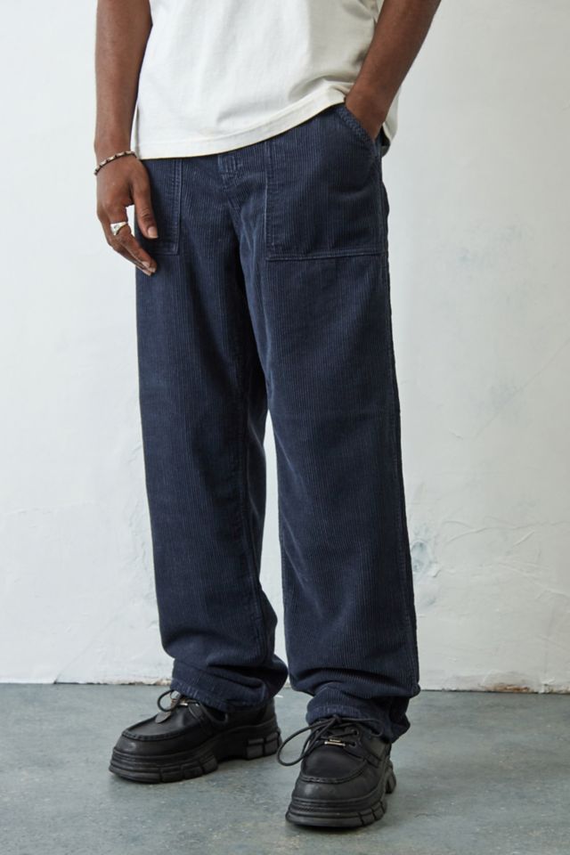 Stan Ray Navy Corduroy Fat Pants | Urban Outfitters UK