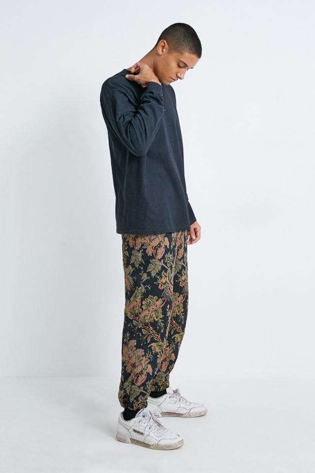 iets frans… Xander Black Floral Jacquard Trousers | Urban