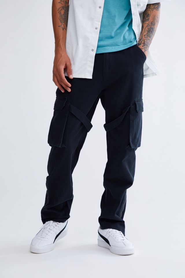 Standard Cloth Black Flared Cargo Pants | Urban Outfitters UK