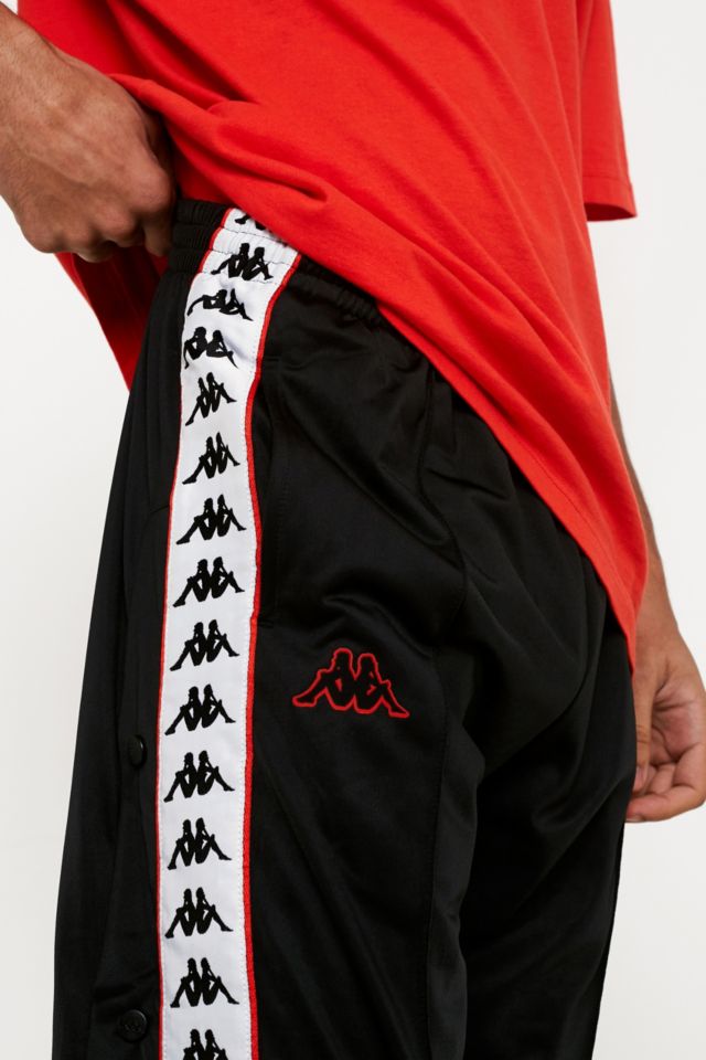 Black and red store kappa tracksuit