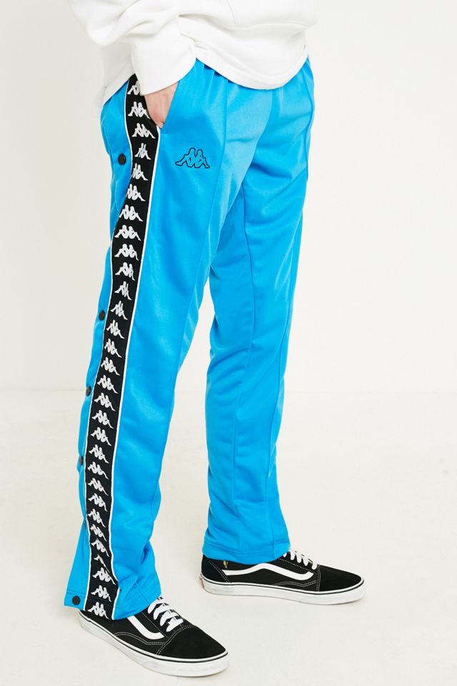 Kappa Slim Bright Blue Popper Track Pants #1