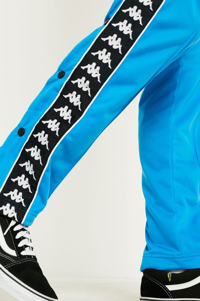 Kappa Slim Bright Blue Popper Track Pants #3