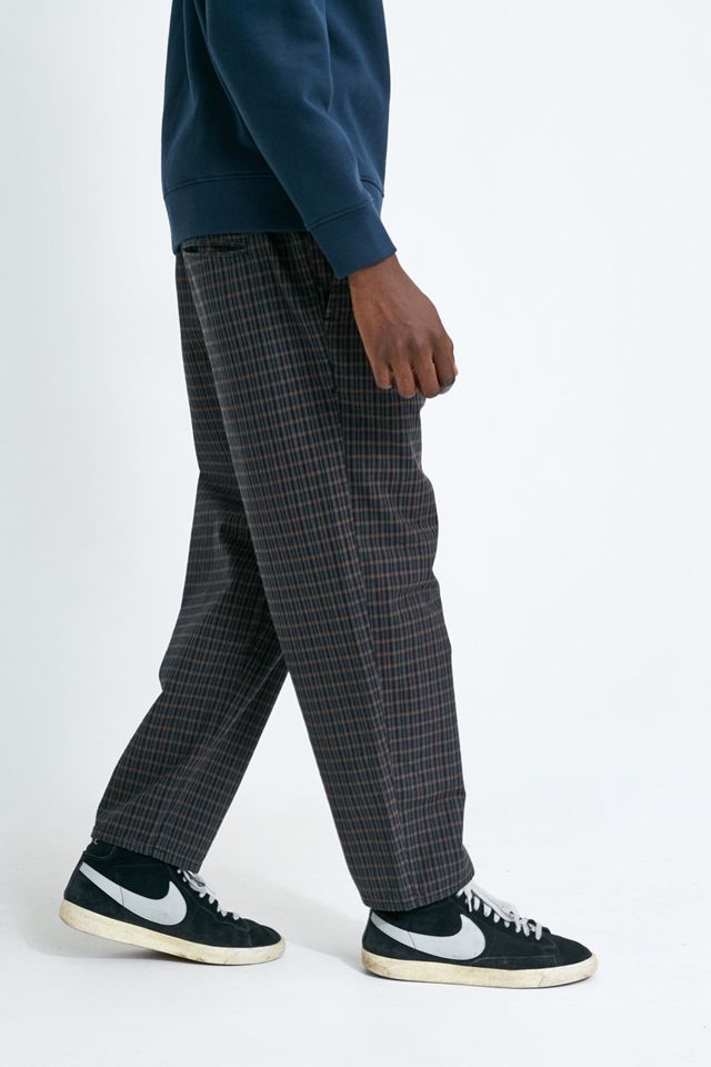 UO Navy and Green Checked PJ Pants #1