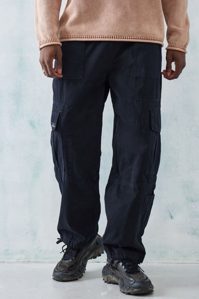 BDG Black Strappy Baggy Cargo Pants