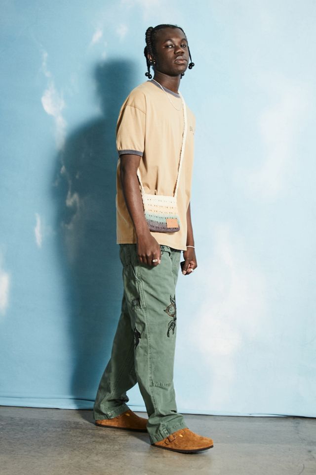 Pantaloni Carpenter BDG Teal Doodle #3