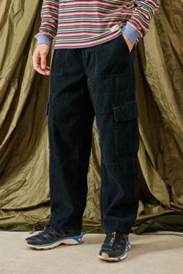 black corduroy cargo pants