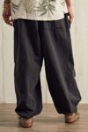 iets frans... Shiny Grey Woven Balloon Pant