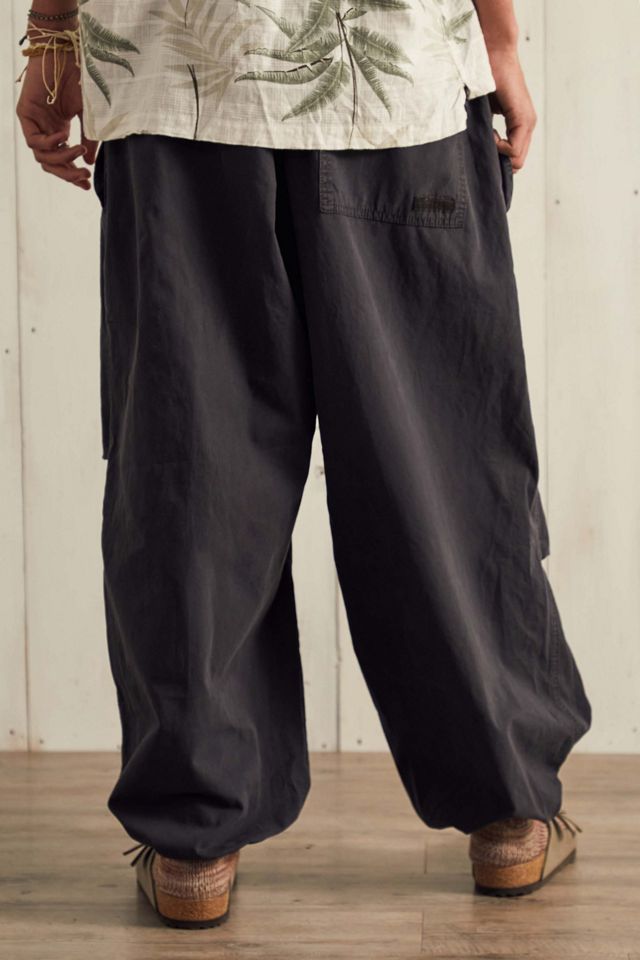 BDG Washed Black Baggy Tech Pants #2