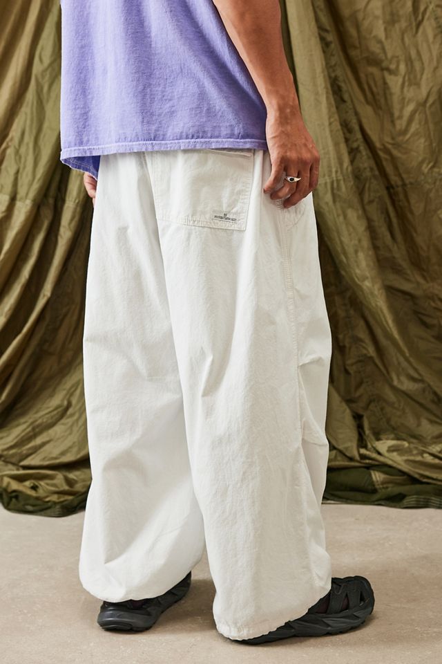 BDG White Baggy Tech Pants #2