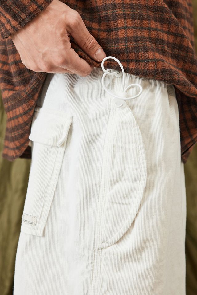 BDG - Pantalon baggy technique en velours côtelé blanc #1