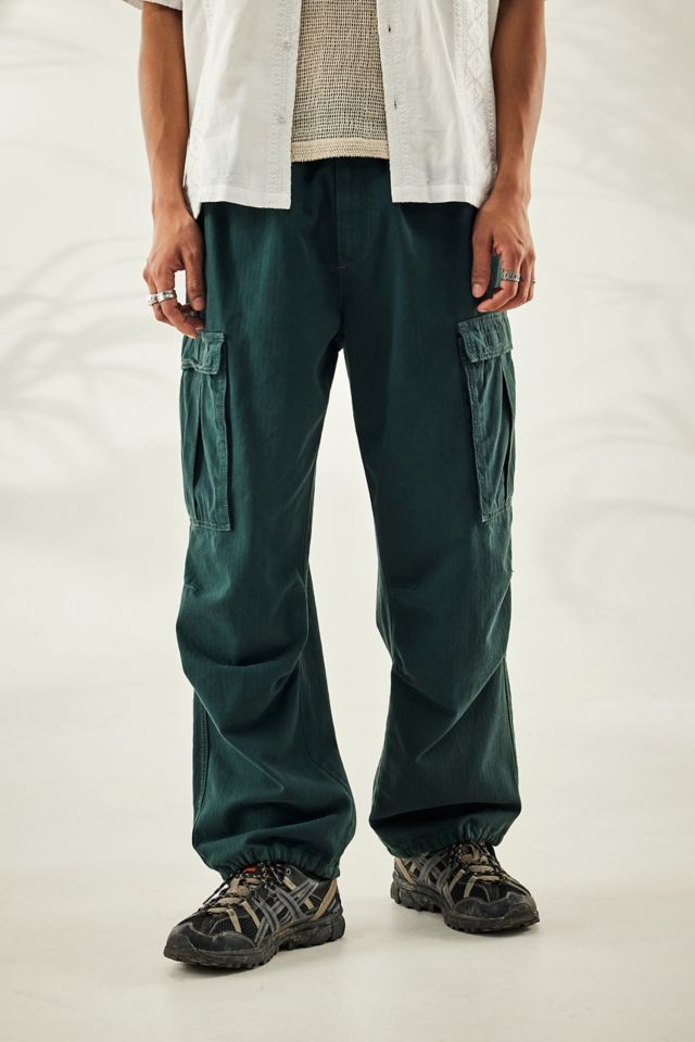 Forest green cargo on sale pants