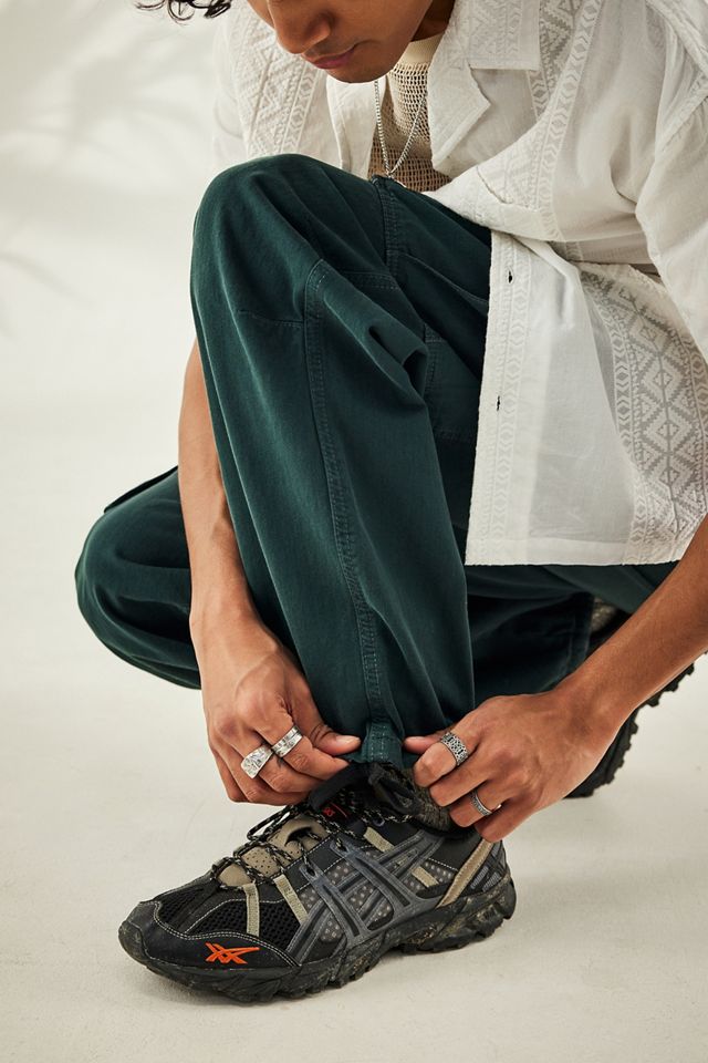 BDG Forest Green Herringbone Cargo Pants #11