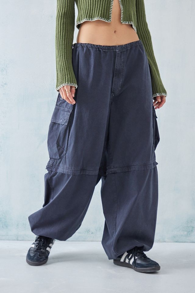 BDG – Weite Tech-Hose in verwaschenem Schwarz mit Zip-off-Beinen #5
