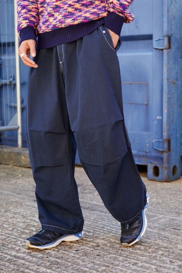 BDG Navy Overdyed Baggy Tech Pants