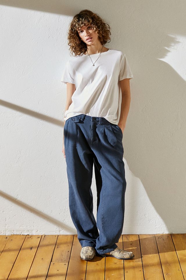 Loom Pantaloni Seth in cotone testurizzato blu navy #6