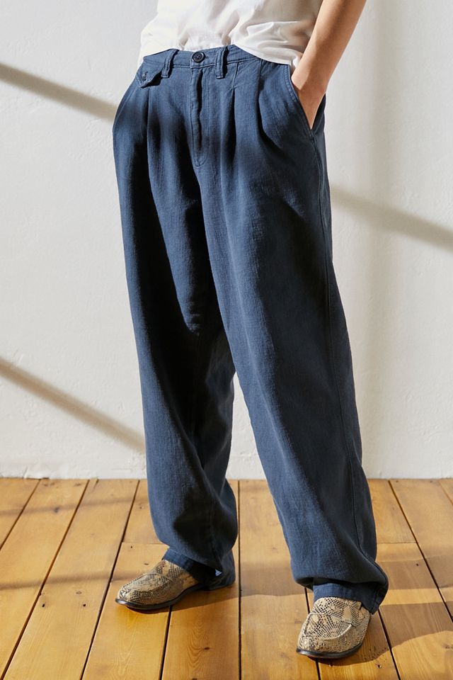 Loom Pantaloni Seth in cotone testurizzato blu navy #8