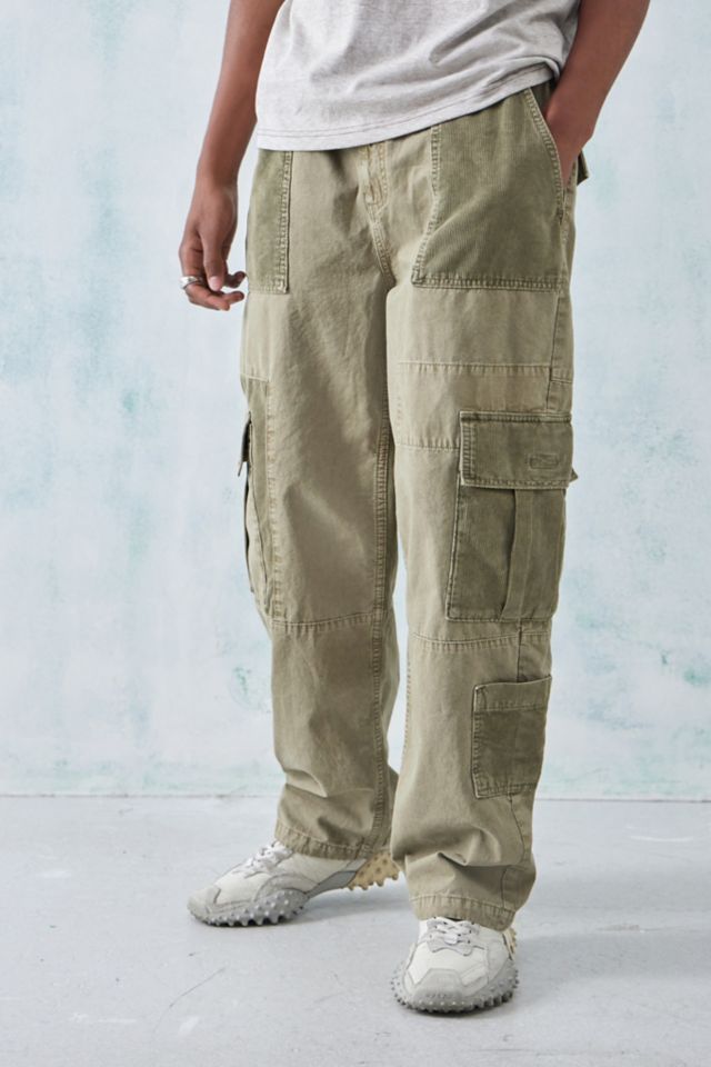 Mens corduroy 2024 patchwork pants