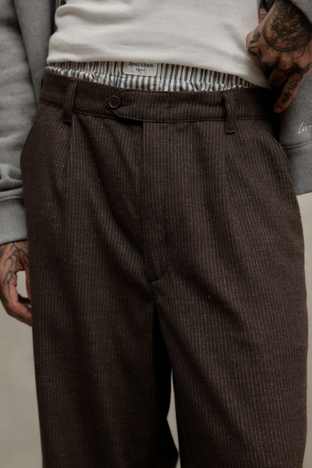 Loom Greer Brown Pinstripe Trousers #2