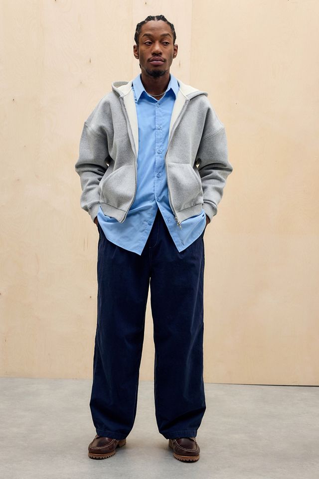 iets frans... Navy Harri Chino Trousers #1