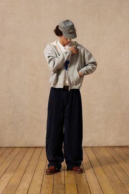 Pantalon en velours côtelé Loom Navy Greer