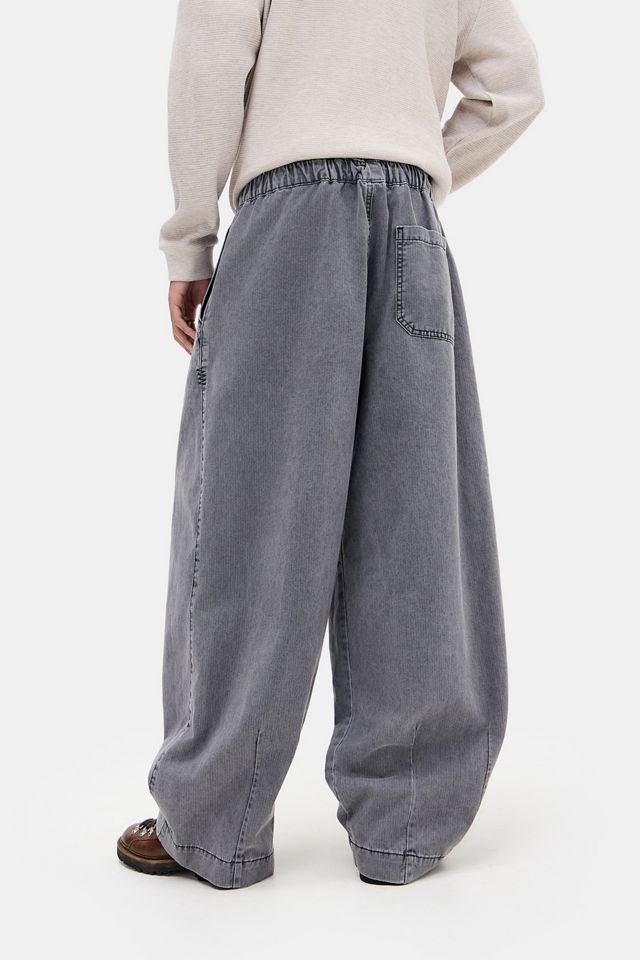 BDG Washed Black Bobbi Herringbone Trousers #3