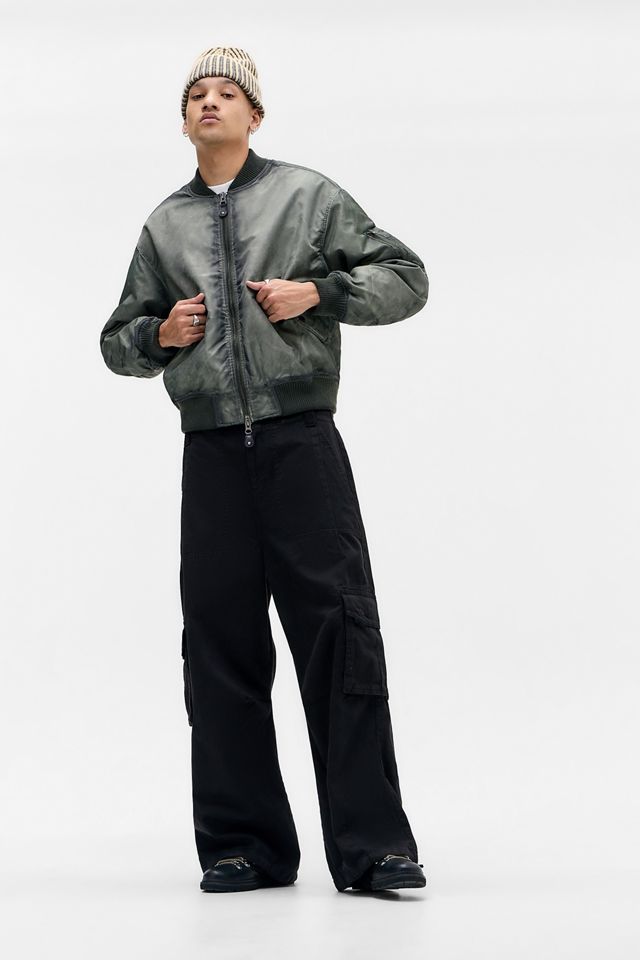 Pantaloni cargo Denzel lavati neri BDG #2
