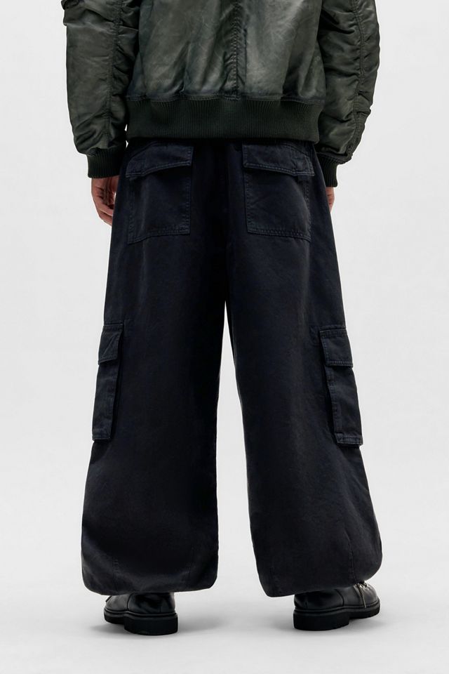 BDG Washed Black Denzel Cargo Trousers #4