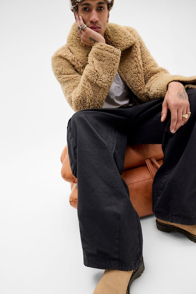 BDG Washed Black Denzel Cargo Trousers #8