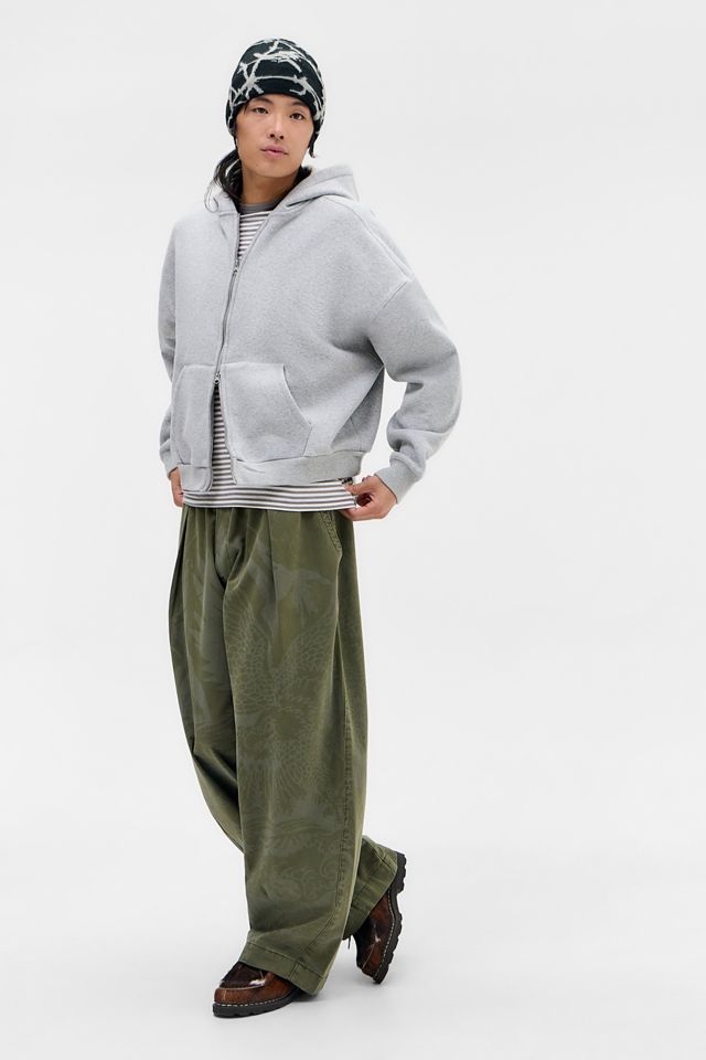 BDG Khaki Bobbi Eagle Cocoon Trousers #1