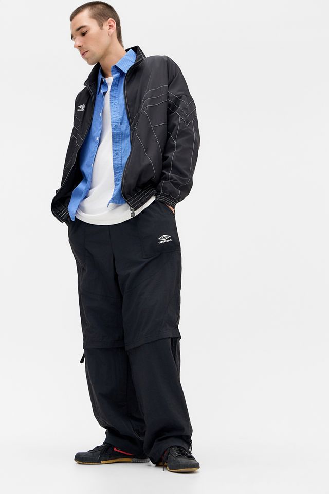 Umbro Pantaloni Larghi Neri con Zip #2