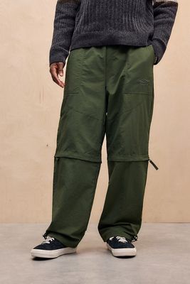 Pantaloni larghi con zip Umbro verdi