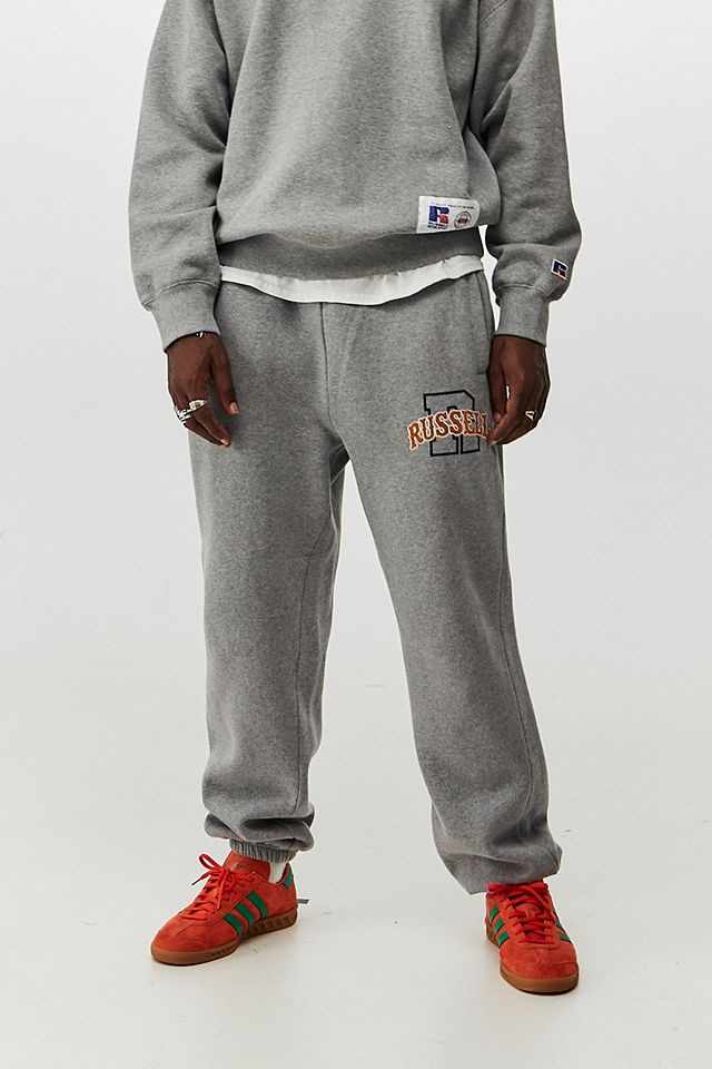 Russell Athletic UO Exclusive Grey Marl Joggers | Urban Outfitters UK