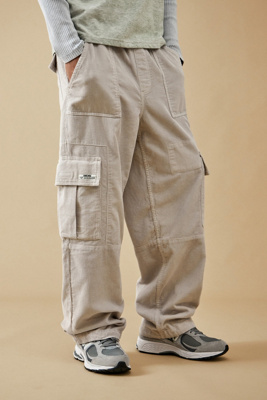 Ardene Corduroy Cargo Pants in Beige, Size, 100% Cotton