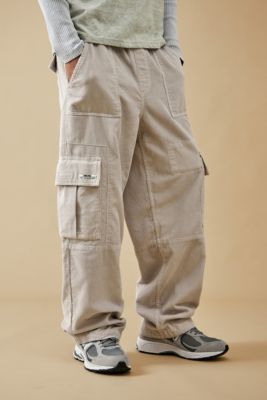 Men Plus Size Cargo Trousers Work Pants Loose Baggy Hip Hop Pocket